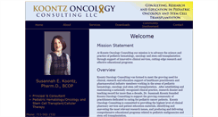 Desktop Screenshot of koontzoncology.com