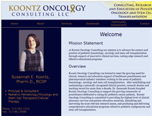 Tablet Screenshot of koontzoncology.com